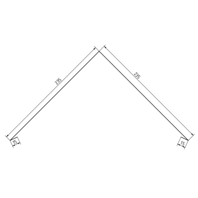 Gąsior dachu trapezowego z 50 cm - dł. 2 mb.